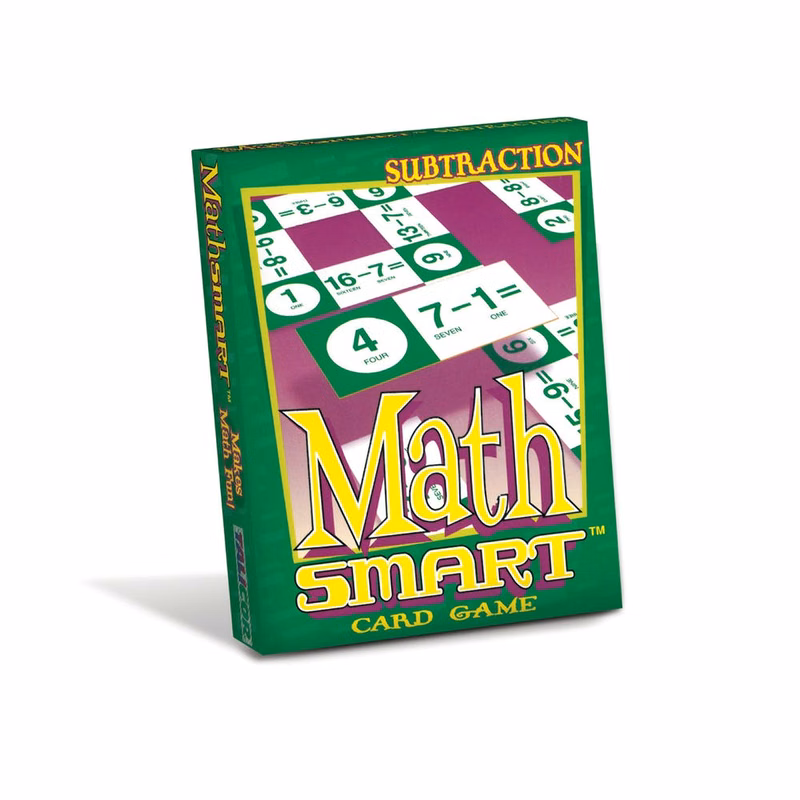 Math Smart Subtraction Card Games - 2+ Players Ages 5+