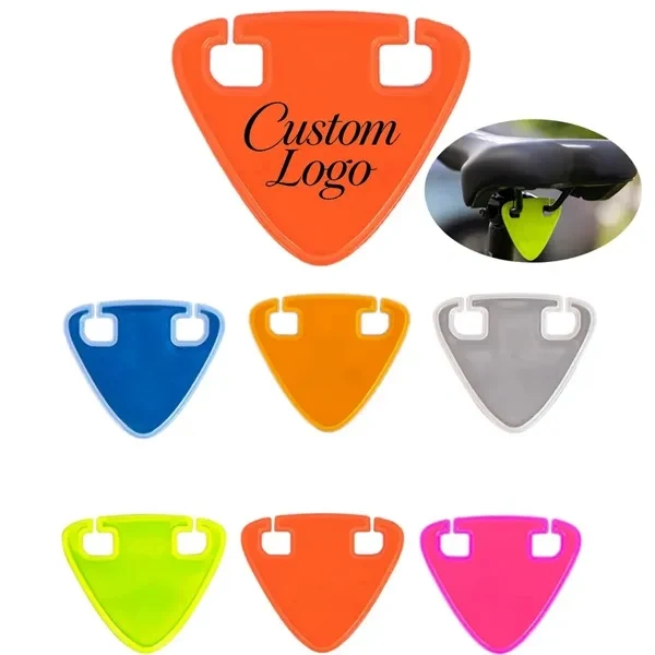 Custom High-Visibility Bike Reflector Triangle Warning Tag — Cycling Safety Promo 1