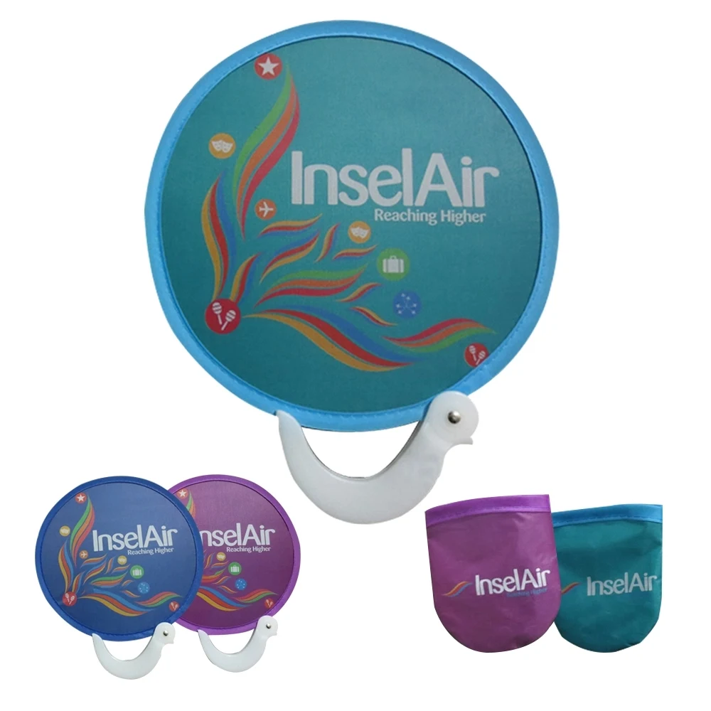 Folding Round Fan /flying disc 1