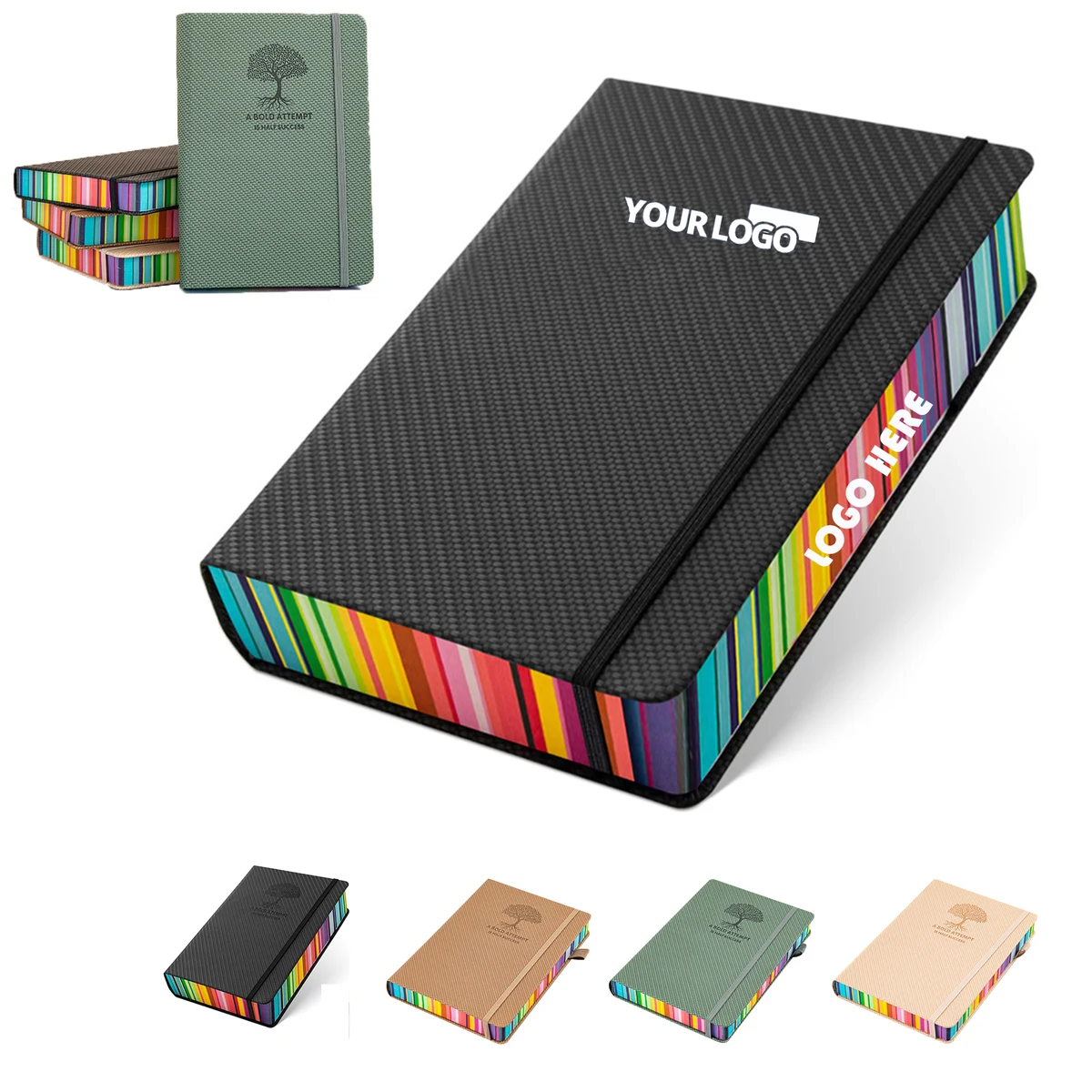 A5 Rainbow Edge Notebook 1