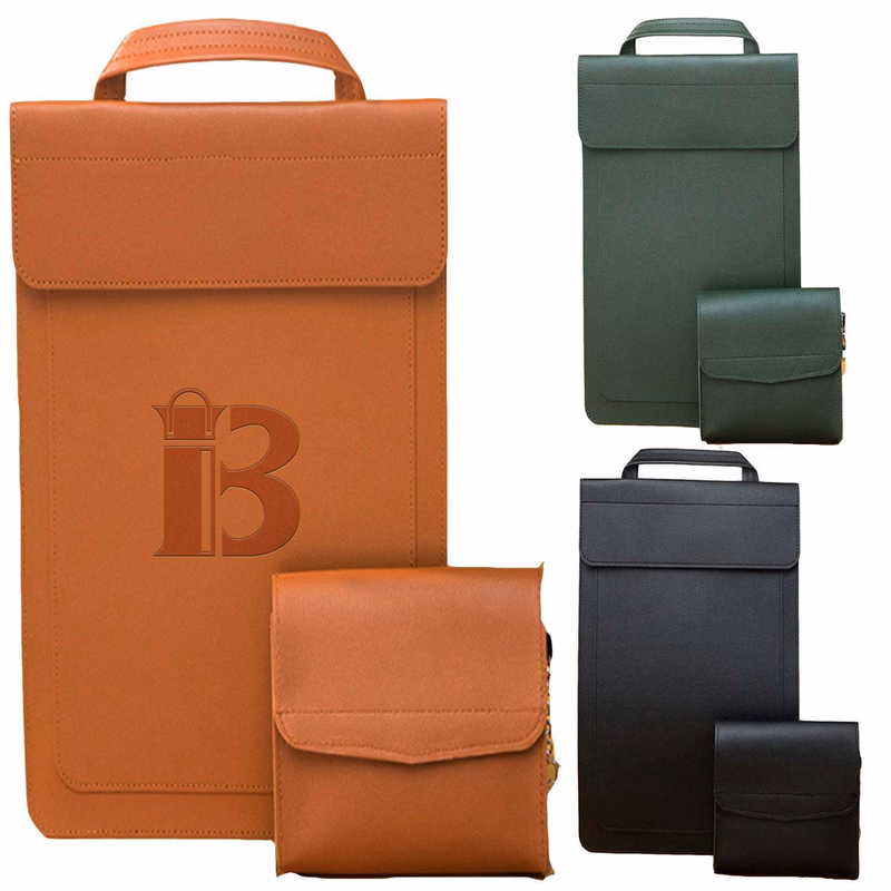 PU Leather 15/16 Inch Vertical Laptop Bag