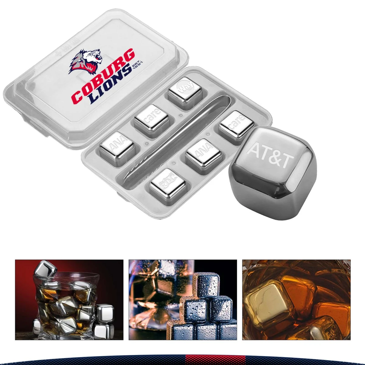 Whiskey Stainless Steel Ice Cubes 1
