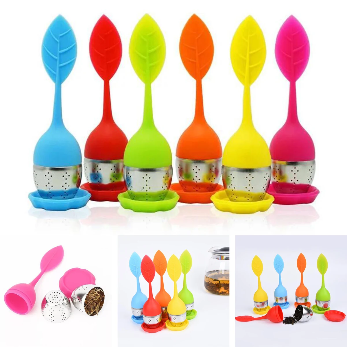 Leaf Shaped Silicone Tea Infuser 1