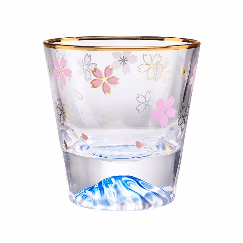 260ml 8.7oz Glass Tea Coffee Mug & Sakura Drink Gift Cup