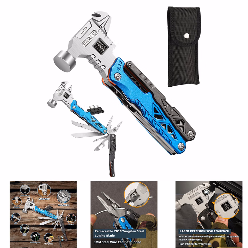 Adjustable Wrench Multitool Hammer
