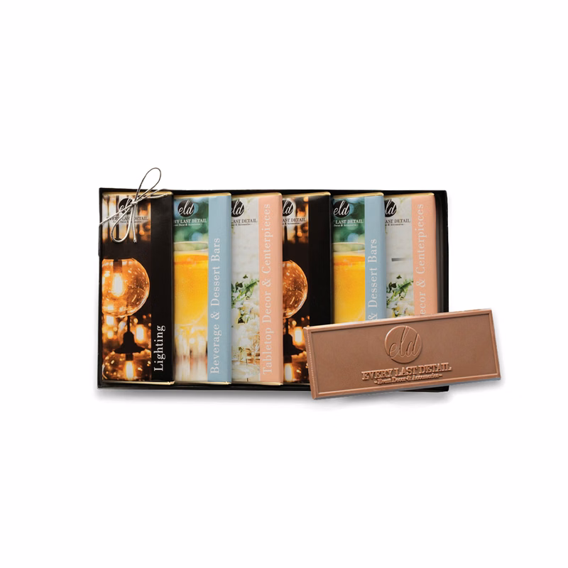 Deluxe Chocolate Storyteller with 3 Custom Engraved Chocolate Bars