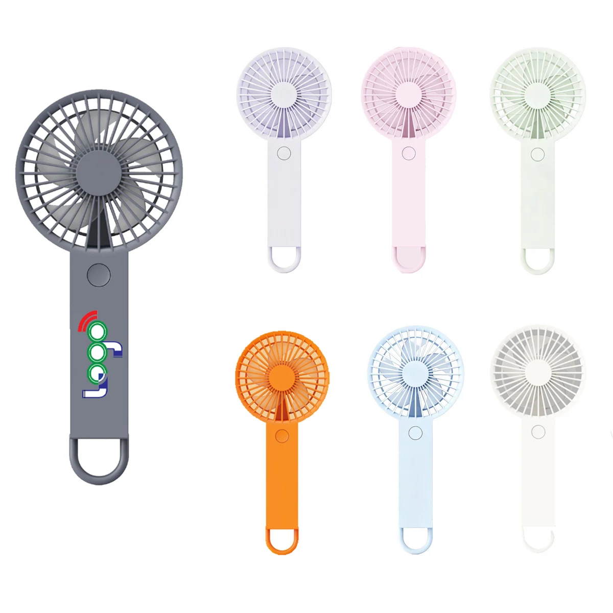 MOQ50 Custom Full Color Logo Mini Handheld Turbo Fan 1