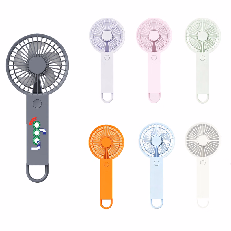 MOQ50 Custom Full Color Logo Mini Handheld Turbo Fan