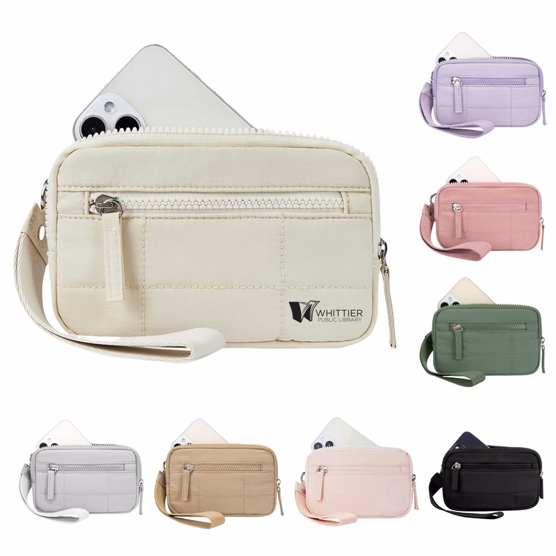 Wristlet Wallets With 3 Zippers