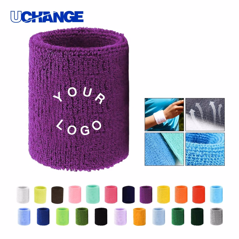 Absorbent Cotton Wrist Sweatband Wristband for Men and Women