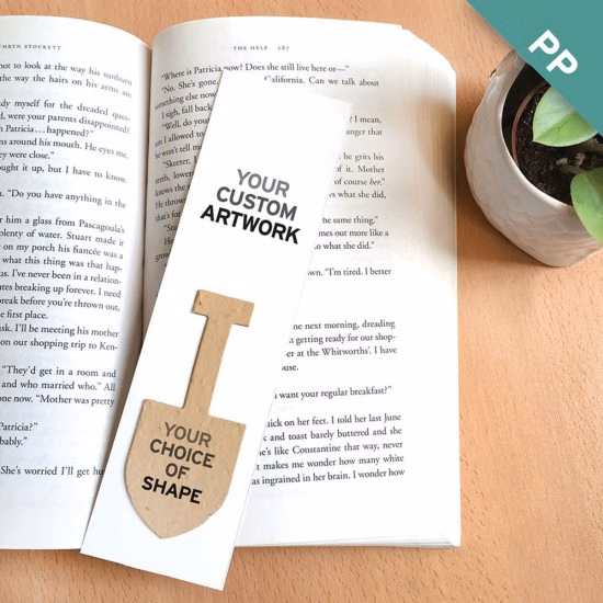 Single-Sided Large Eco Bookmark With Shape