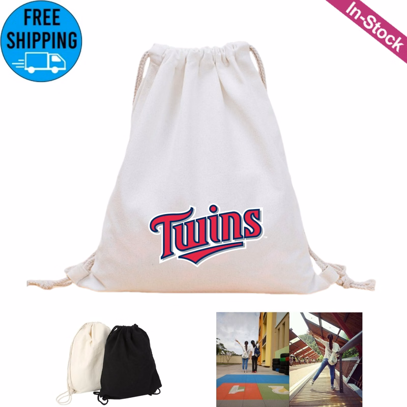 Canvas Drawstring Bag String Backpack