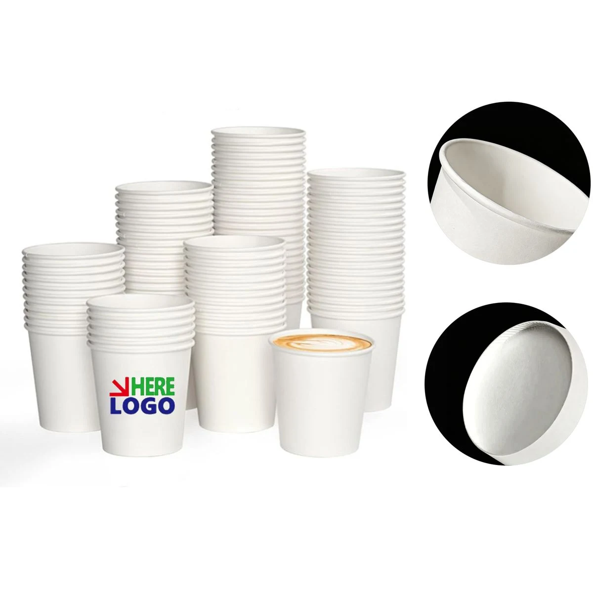 MOQ100 9oz Double-Thick Disposable Paper Cup 1
