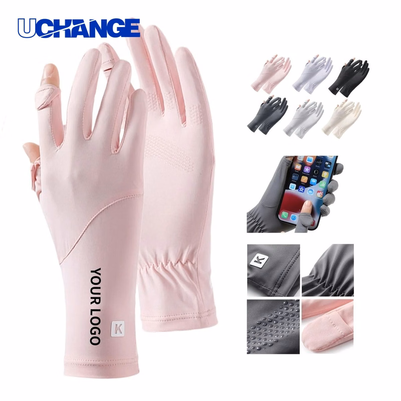 Chinlon UV Gloves Pair for Outdoor Use