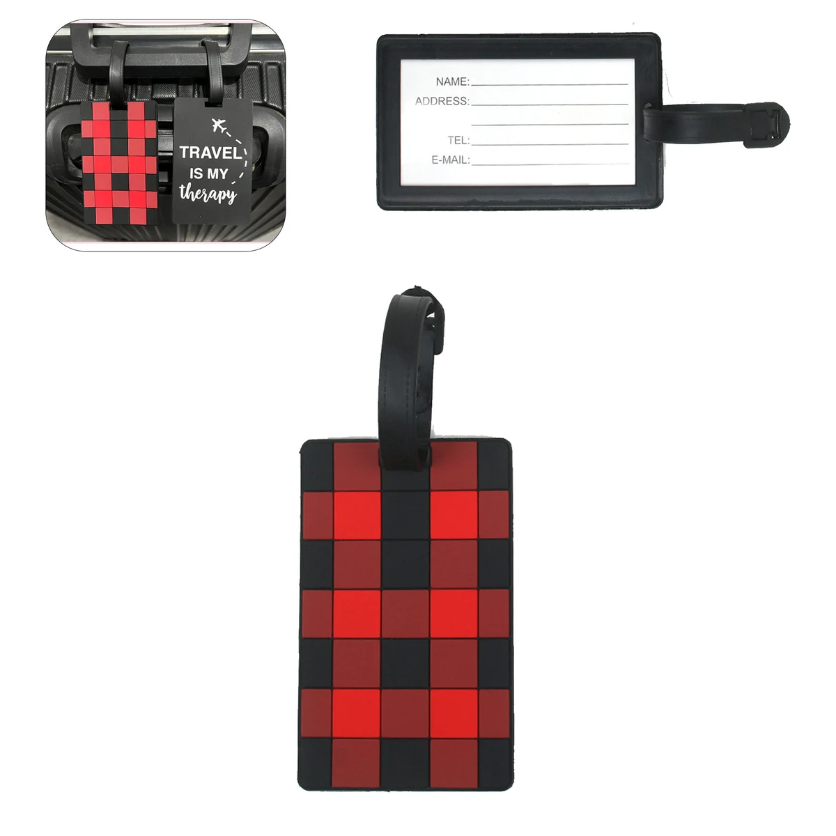 Waterproof PVC Luggage Tag 1
