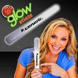 White Concert 10" Glow light Sticks 1