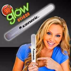 White Concert 10" Glow light Sticks