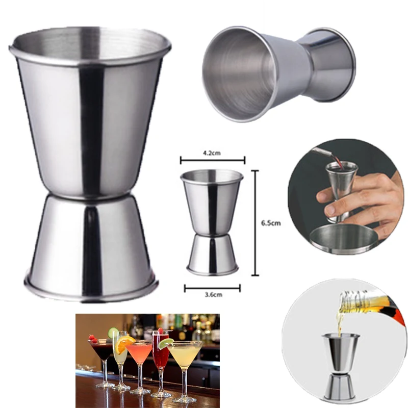 0.5oz / 1oz Stainless Steel Cocktail Jiggers 1