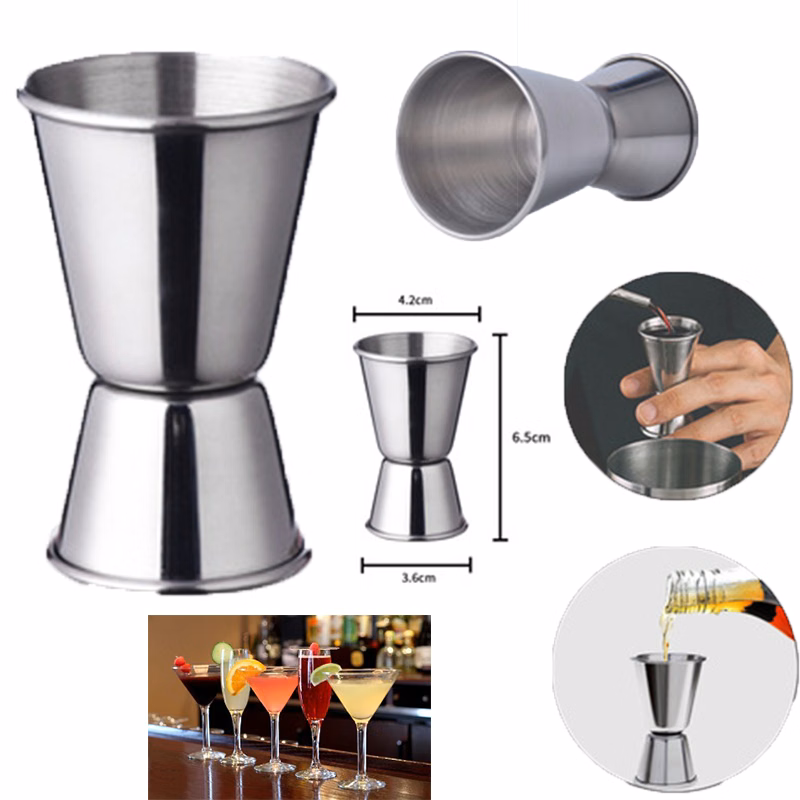0.5oz / 1oz Stainless Steel Cocktail Jiggers