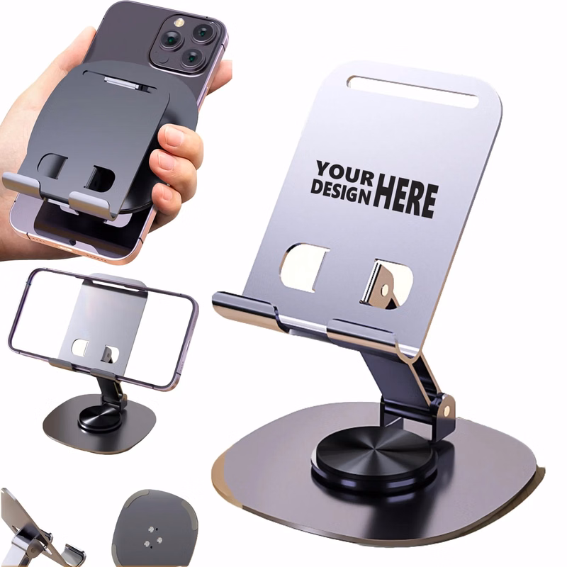 360 Rotating Metal Phone Tablet Stand Custom Logo