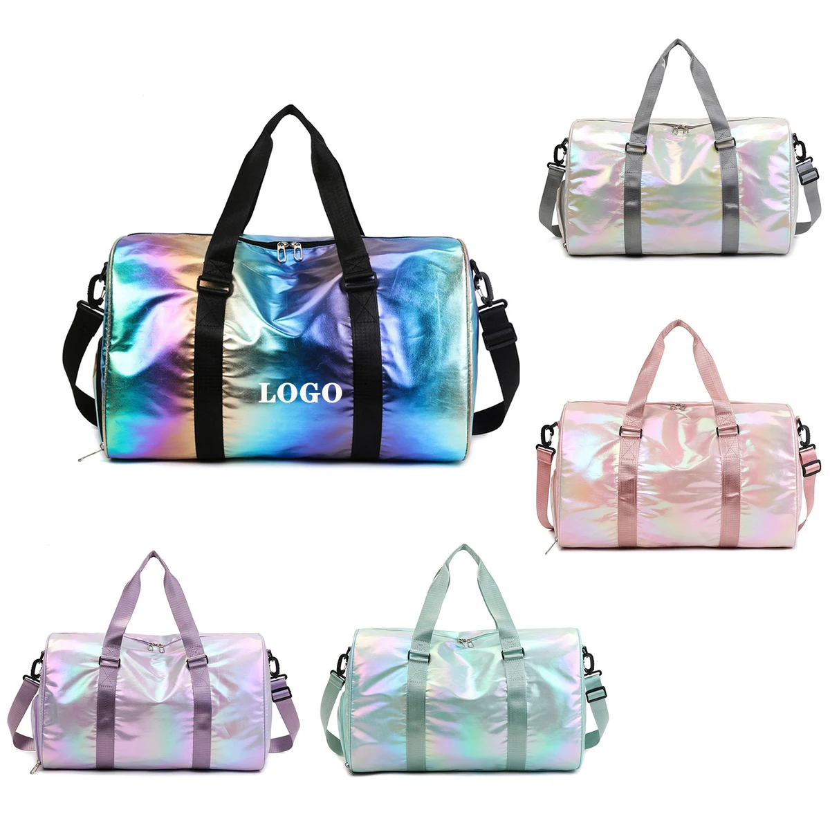 Fluorescent double-sided travel bag 1