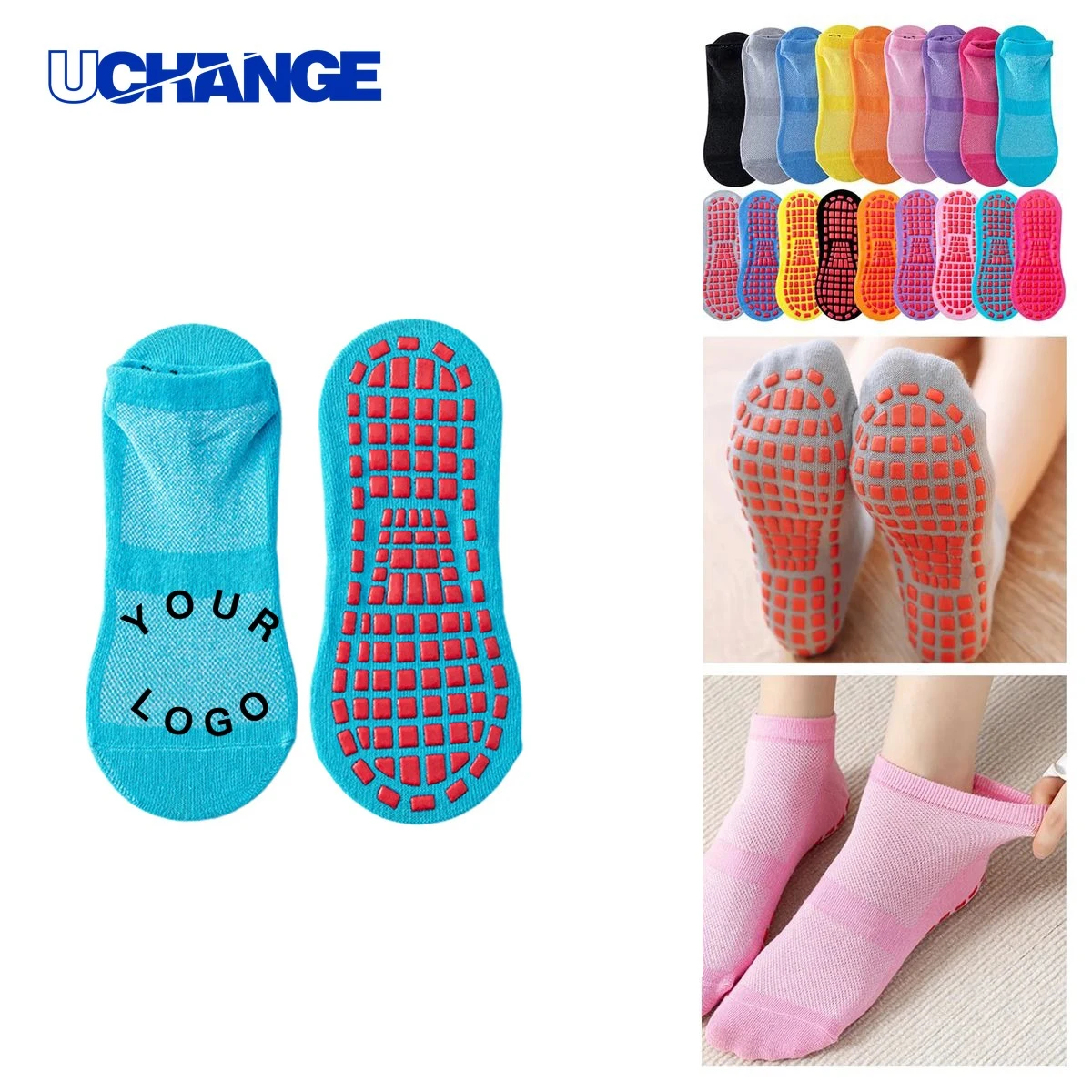 Cotton Soft Anti Slip Exercise Socks Socks for Training 1