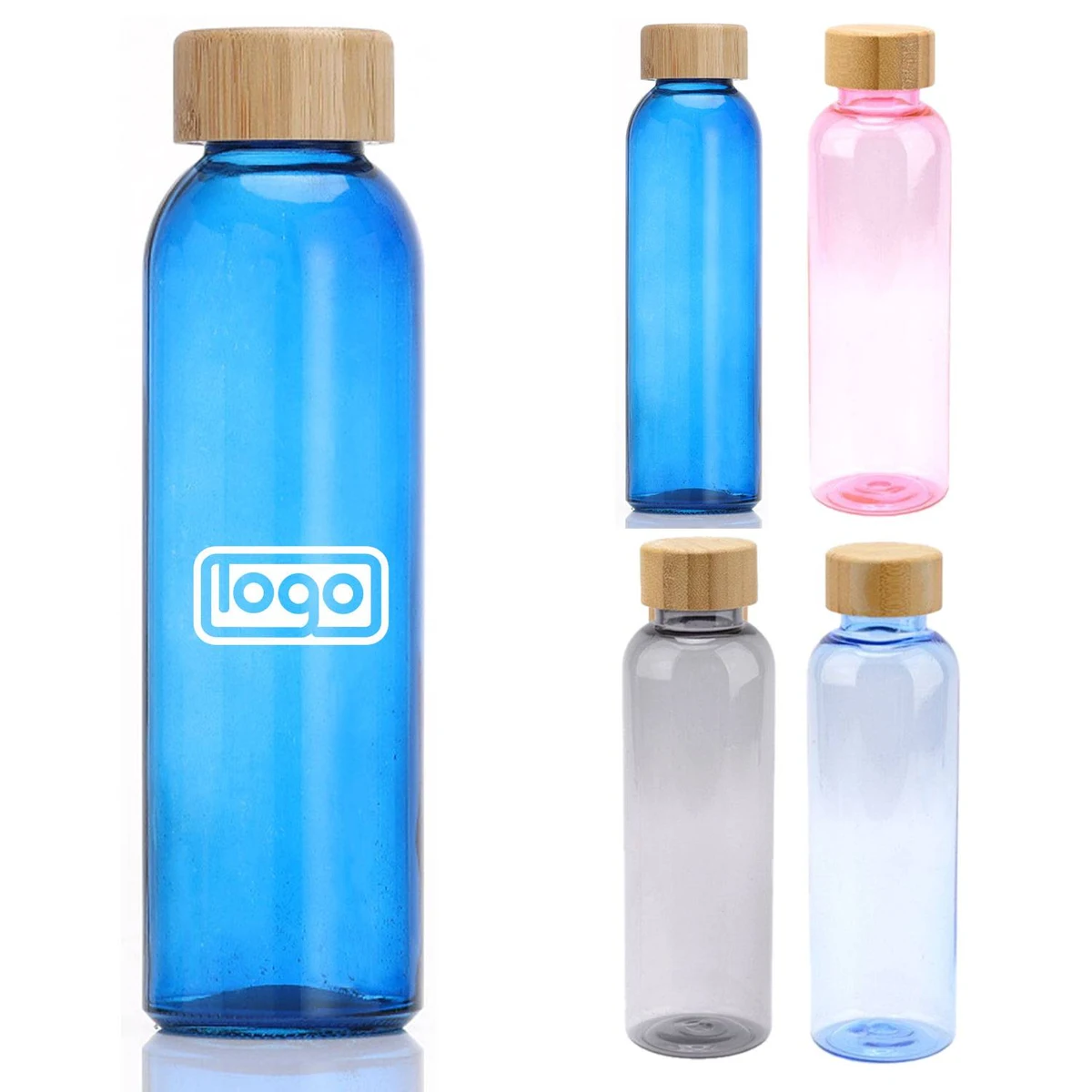 10oz Access Rpet Bottle W/ Bamboo Lid 1