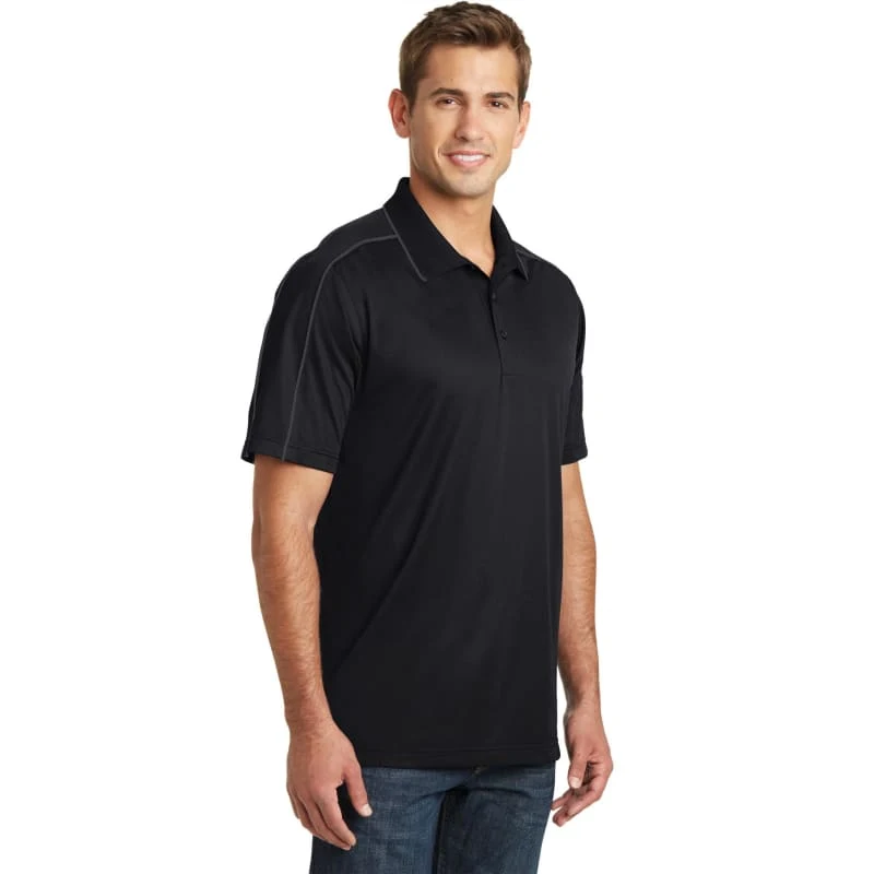 Sport-Tek Micropique Sport-Wick Piped Polo. 1