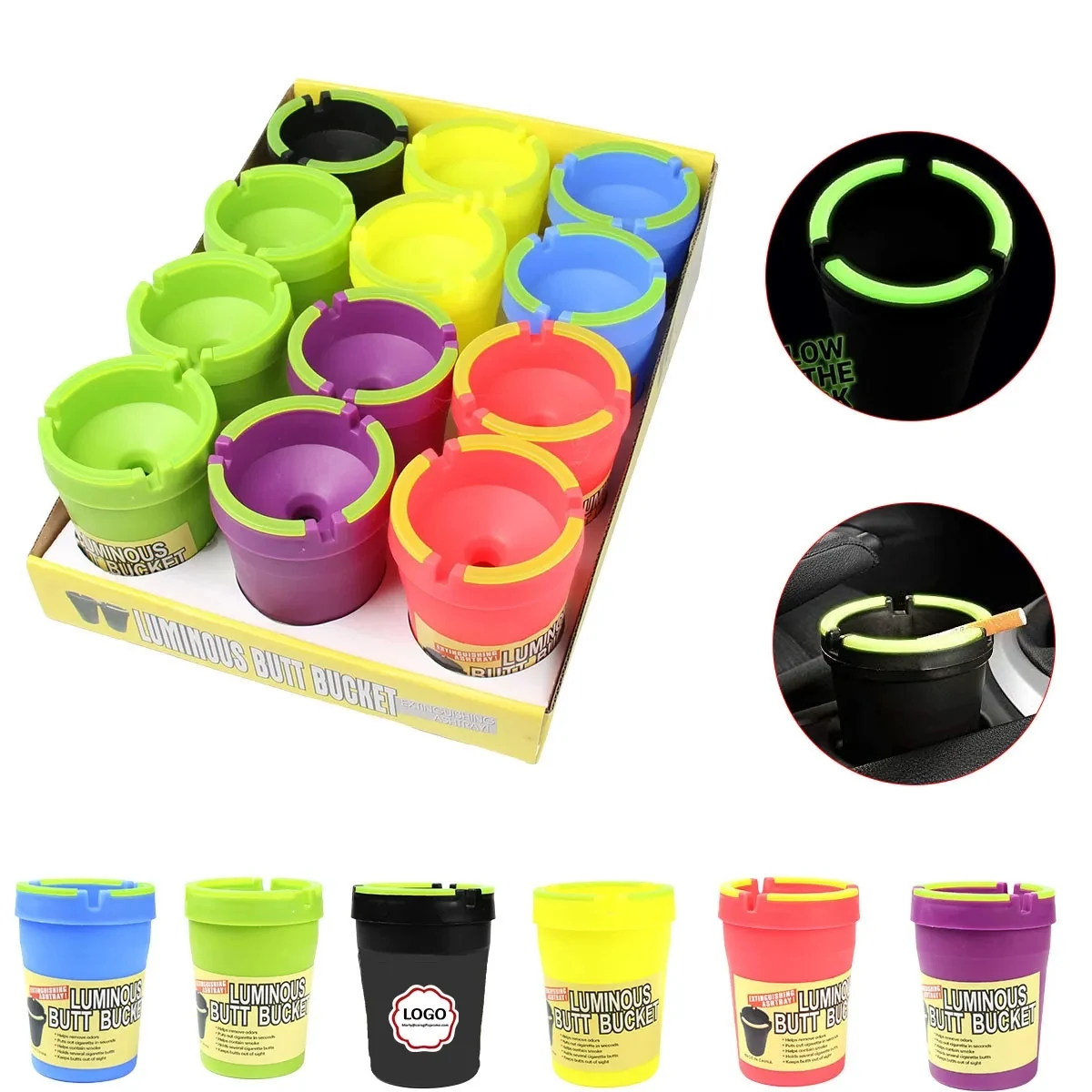 Glow in the Dark Butt Bucket Ashtray 1