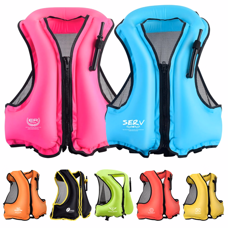 Portable Inflatable Swim Vest Jackets