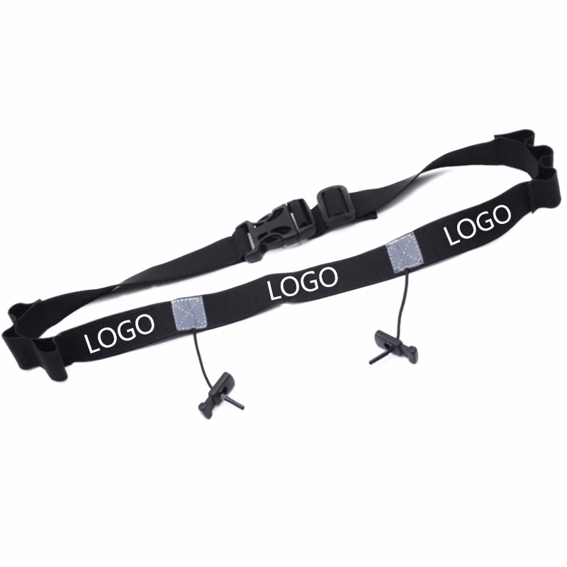 RACE NUMBER BELT WITH 6 ENERGY GEL HOLDERS