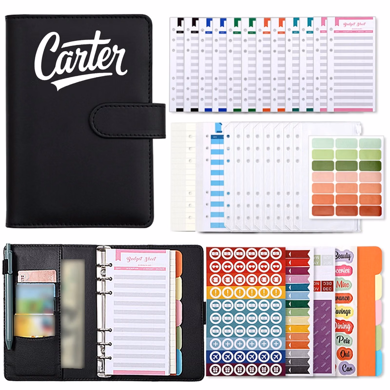 Macaron A6PU Leather Loose-Leaf Notebook