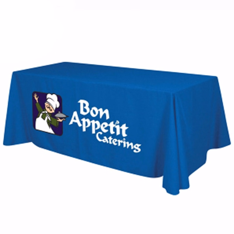 6' Non-Fitted Table Cover with Full Color Dye Sublimation