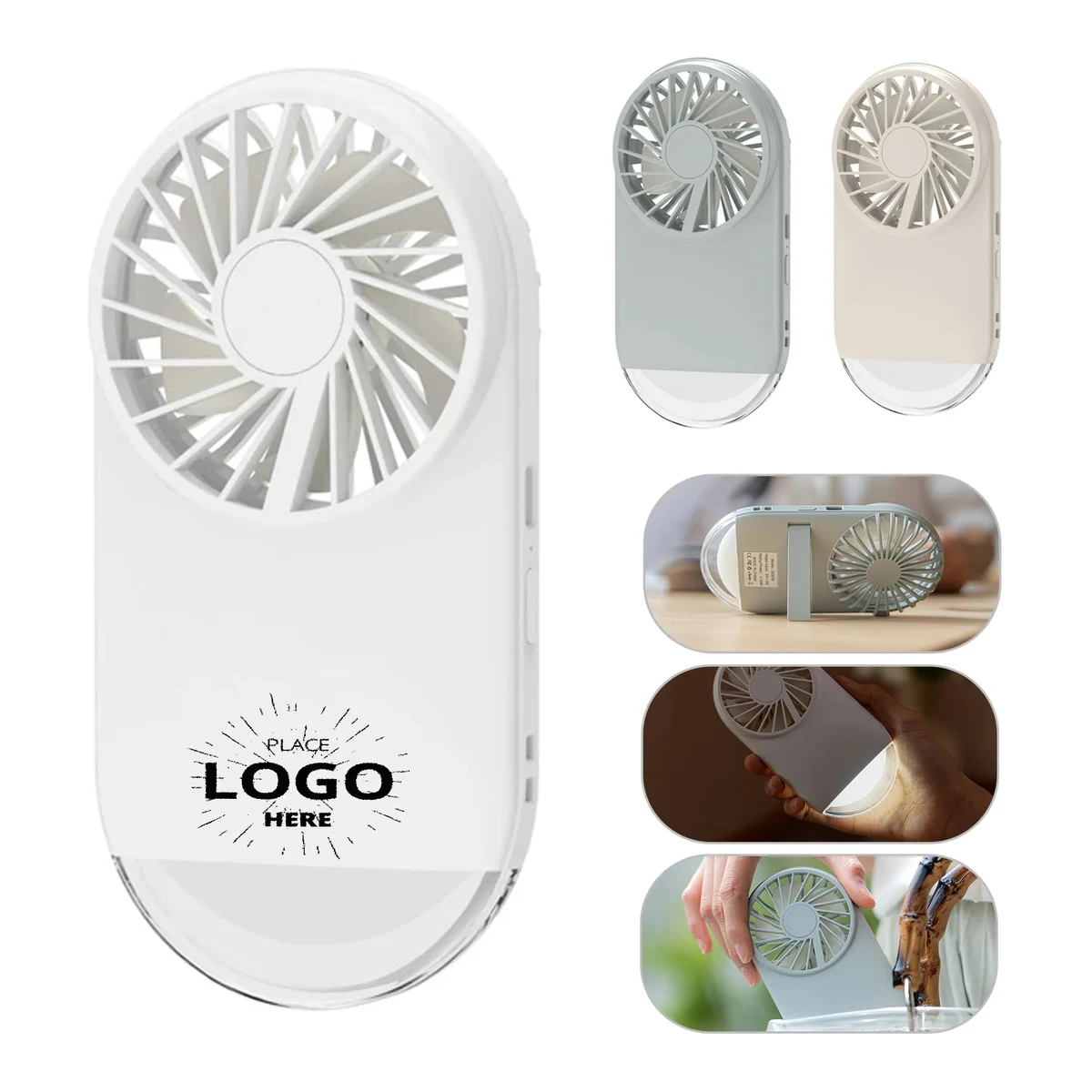 Portable Mini Fan with LED Light 1