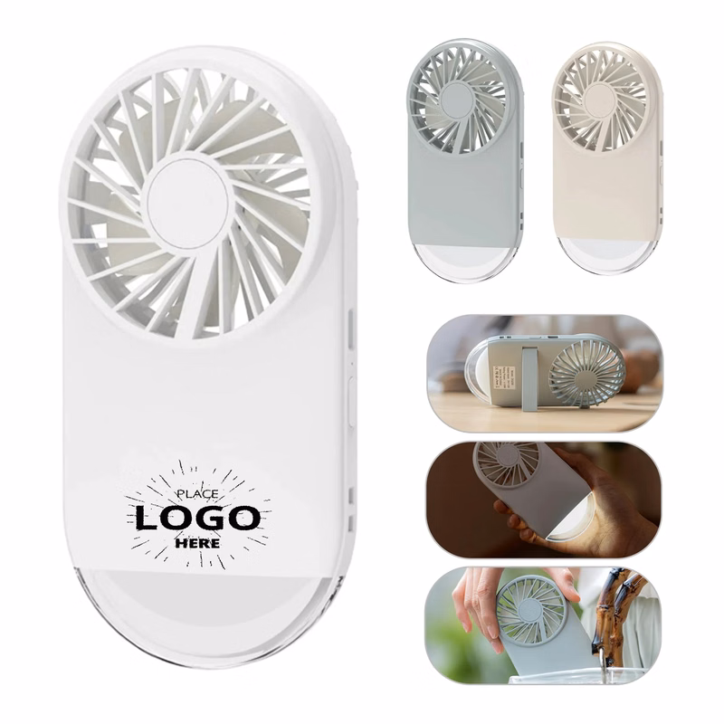 Portable Mini Fan with LED Light