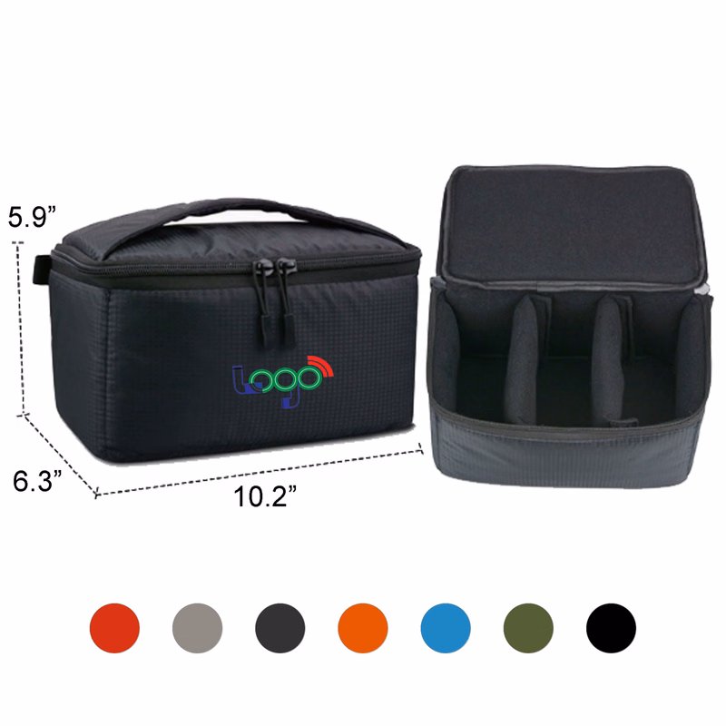 Padded Camera Insert Organizer with Dual Compartments