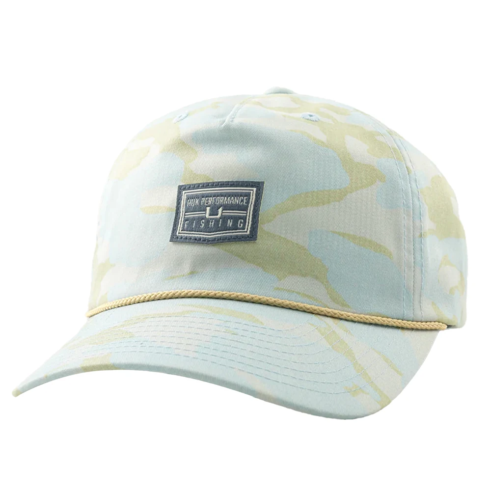 HUK® Unstructured Camo Printed Cap with Custom Logo 1