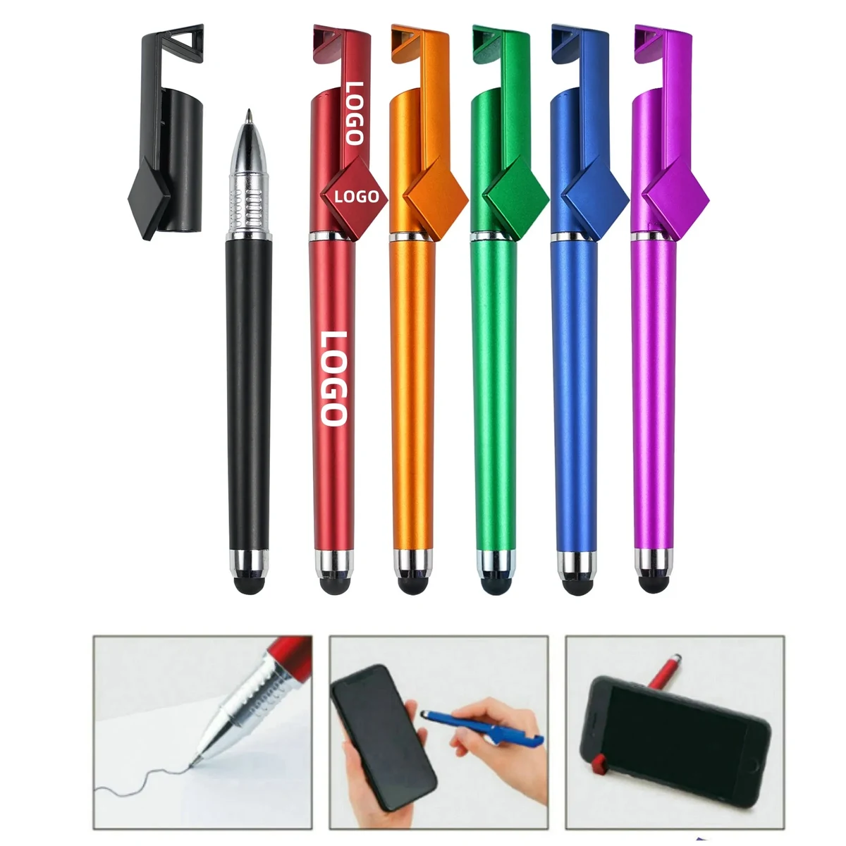 Multi Function Phone Stand Stylus Ballpoint Pen 1