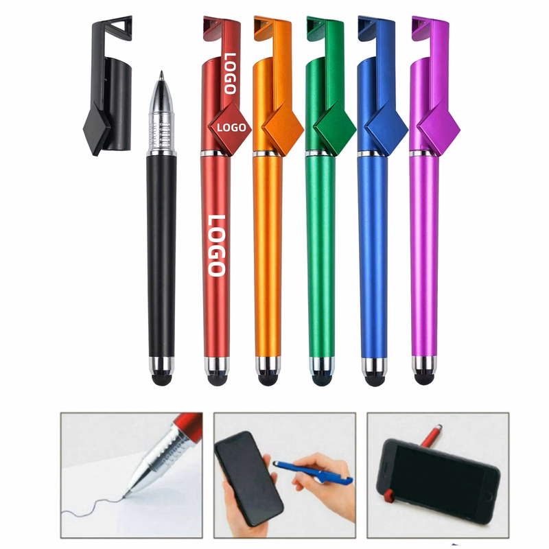 Multi Function Phone Stand Stylus Ballpoint Pen