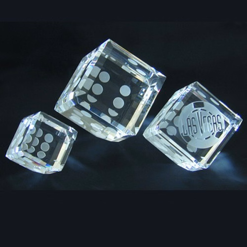 5 Sided engraved dice number and 1 side blank for imprint, large size
