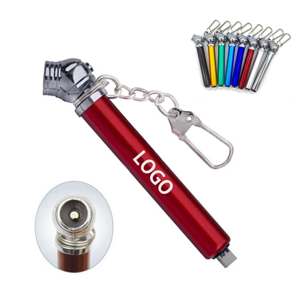Custom Compact Tire Gauge Keychain 1