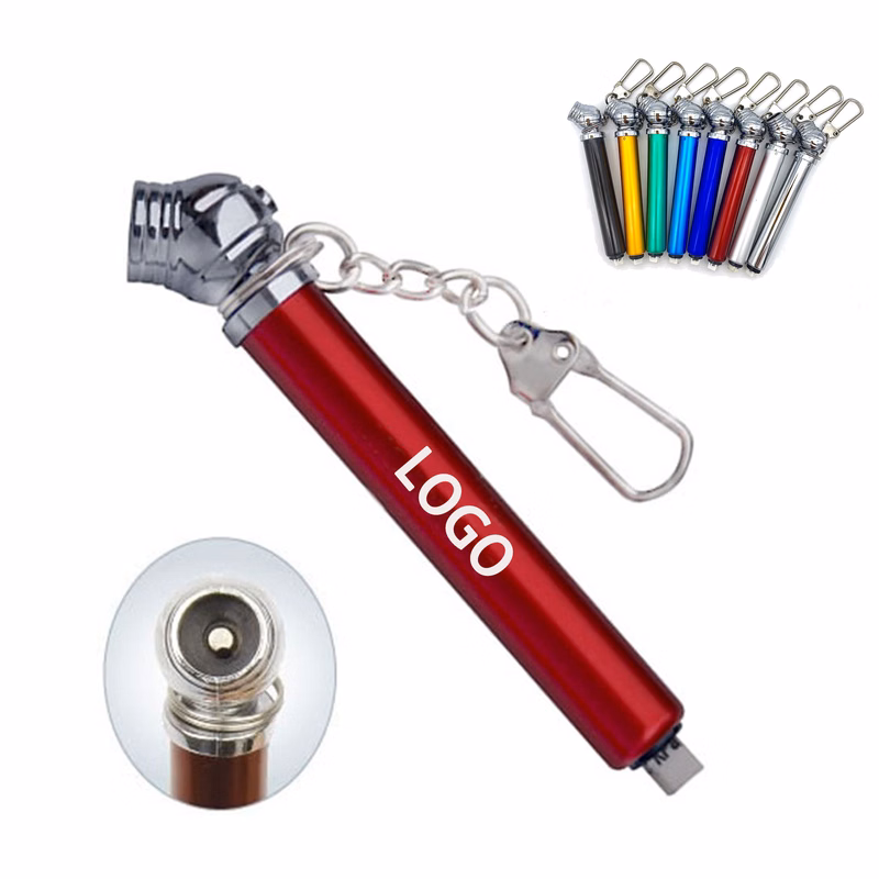 Custom Compact Tire Gauge Keychain