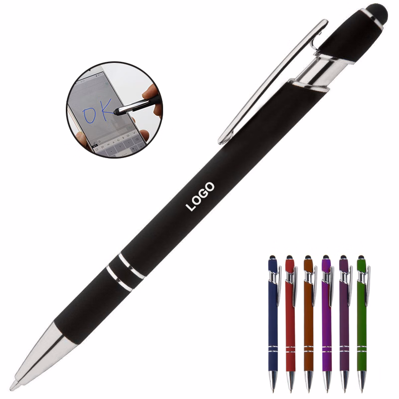 Metal Shell Ballpen w/ Stylus