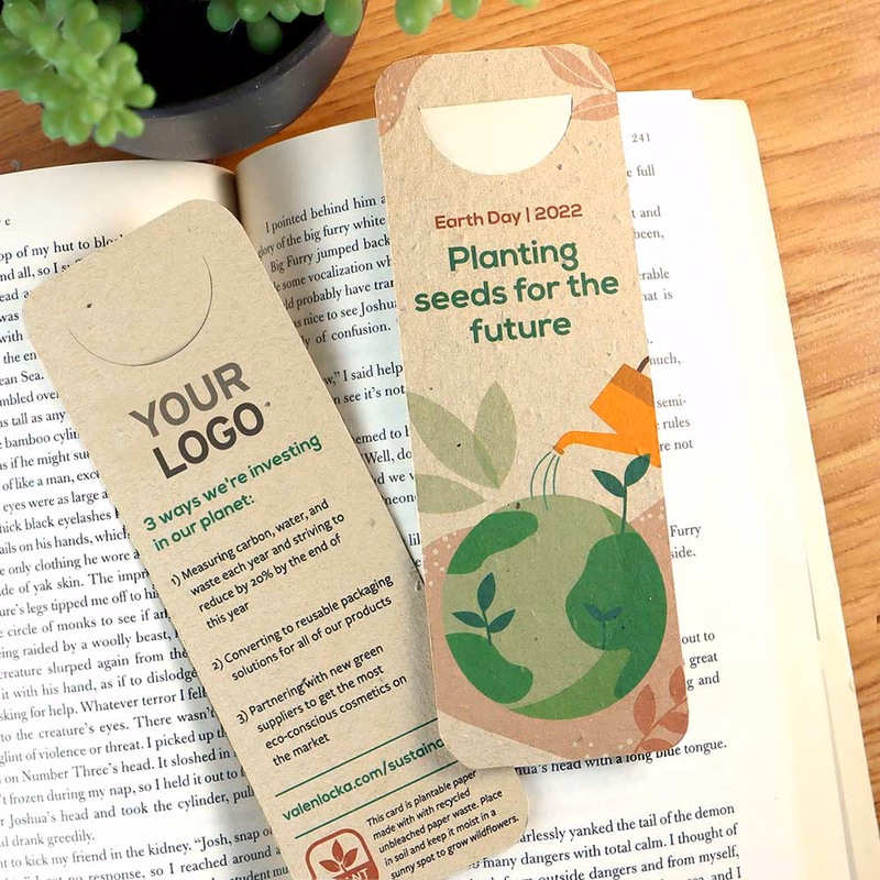 Seeds for the Future Earth Day Bookmark with Page Slot