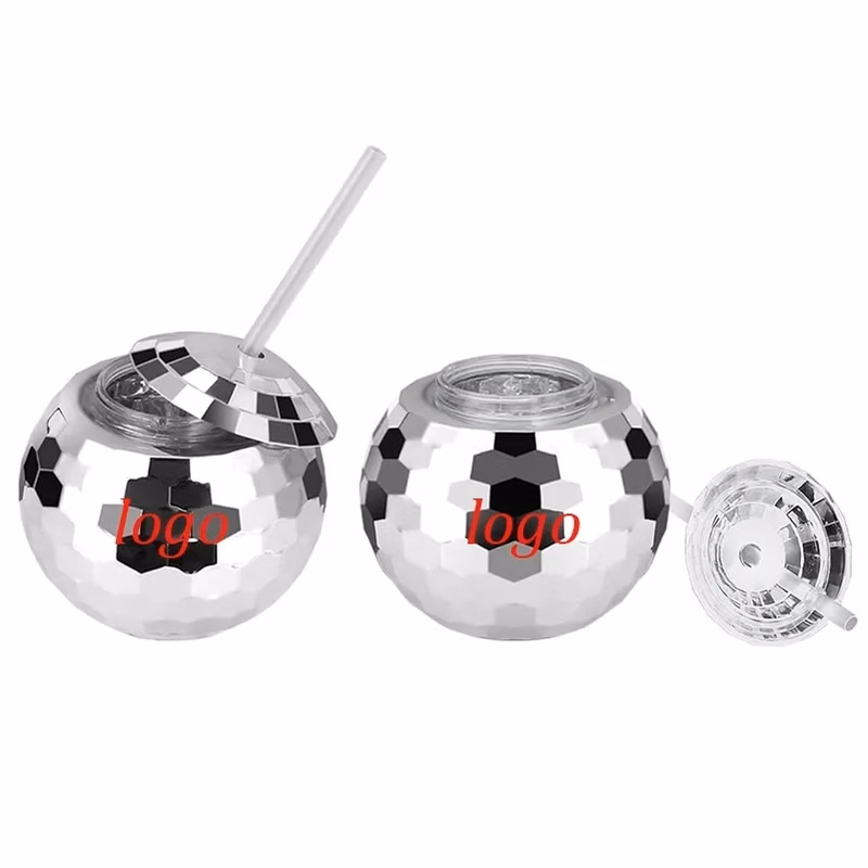 Disco Ball Tumbler wIth Straw
