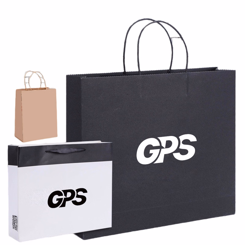 15 3/4" x 11" x 4 3/4" Customised Branded Kraft Craft Tote Packaging Bags