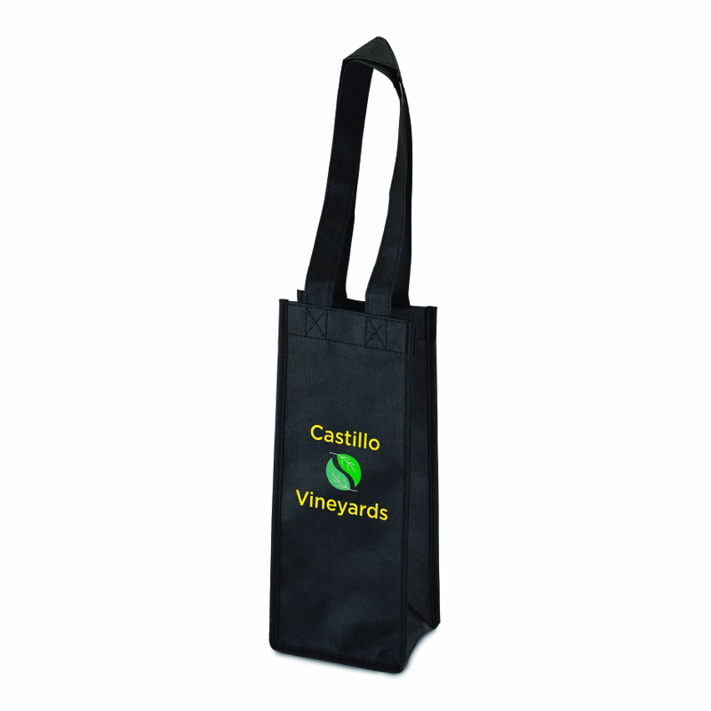 True® 1 Bottle Non-Woven Wine Tote