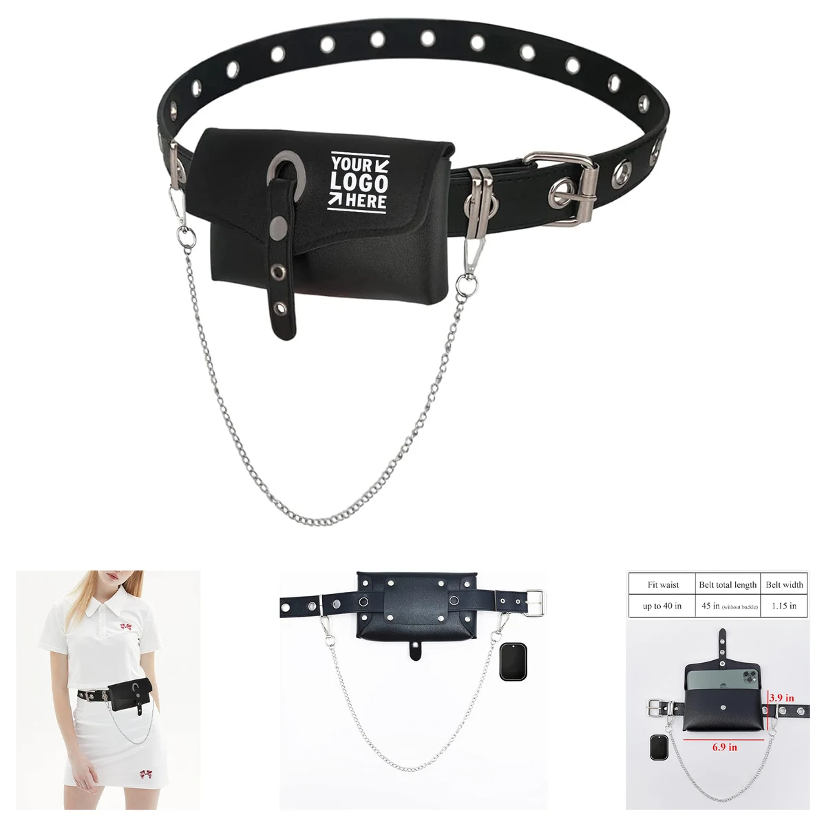Punk Gothic Fanny Pack 1