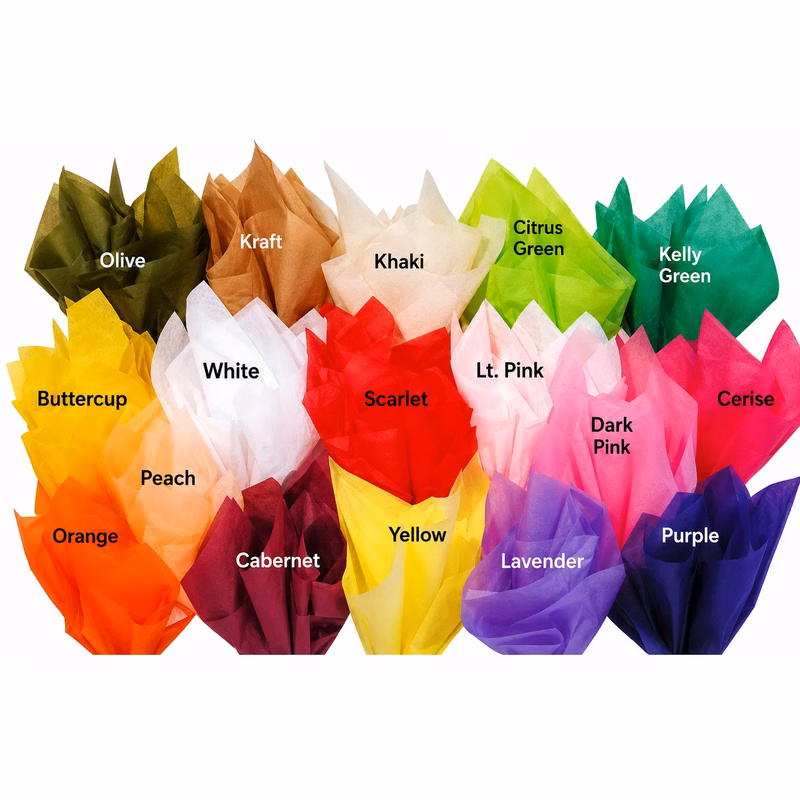 Stock Floral Dry Waxed Tissue