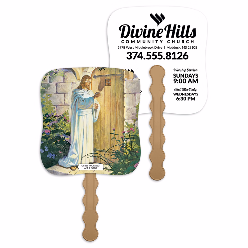 Skinner & Kennedy® Christ Knocking At The Door - Pictorial Fan